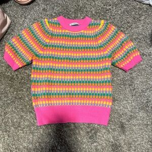 SEE AND BE SEEN short sleeve sweater